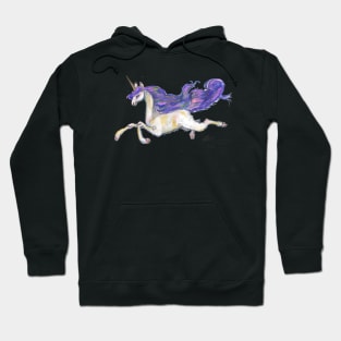 Llama Unicorn White Purple Mythological Animals wild Creatures beasts horses ponies pony magical Hoodie